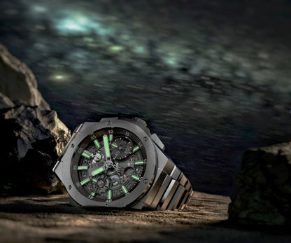 372 YAZOLE brand quartz watches, non mechanical men's sports watches, luminous green ghost series watches wholesale